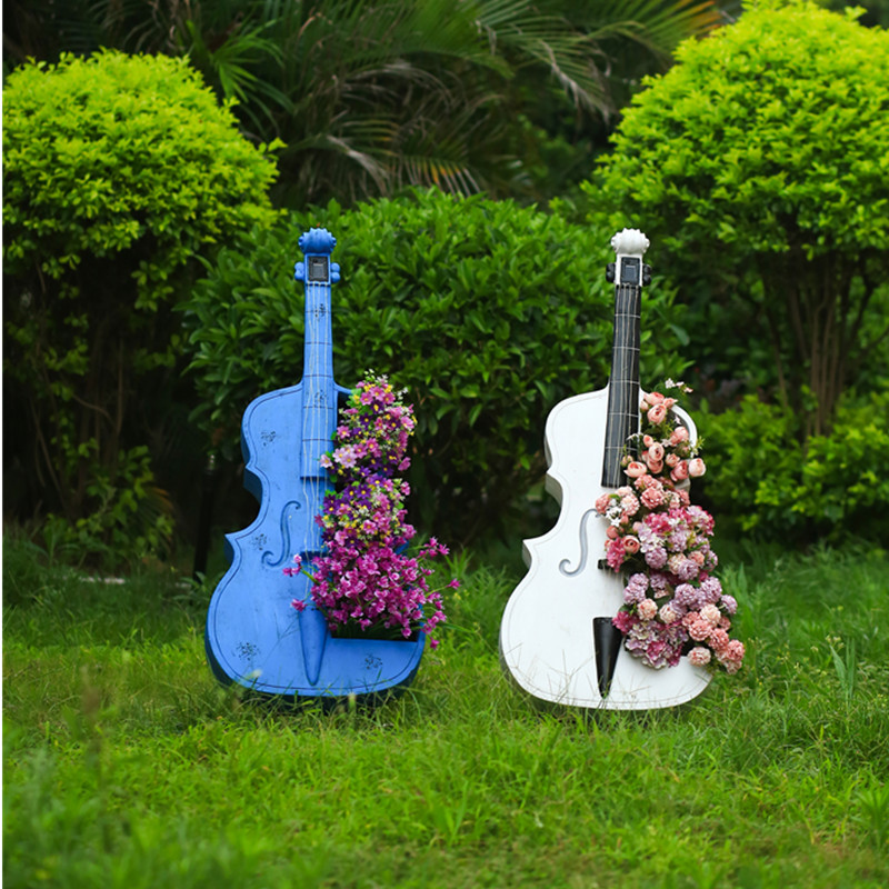 Resin Art Wedding Gift - Patung Taman Berbentuk Cello, Dekorasi Seni