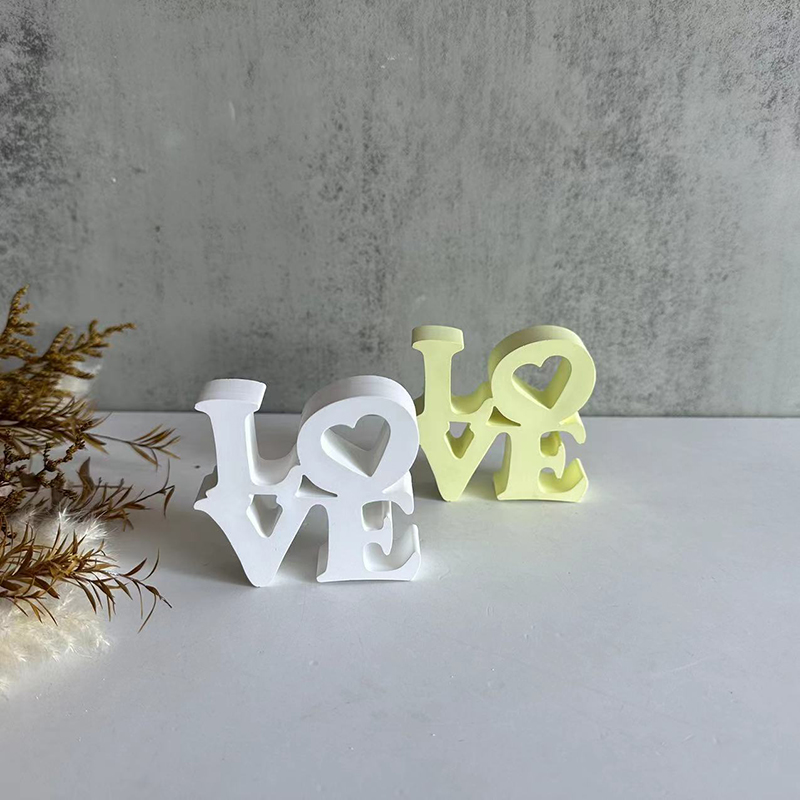 Resin Art Alphabet - Cetakan Silikon Huruf LOVE untuk Resin