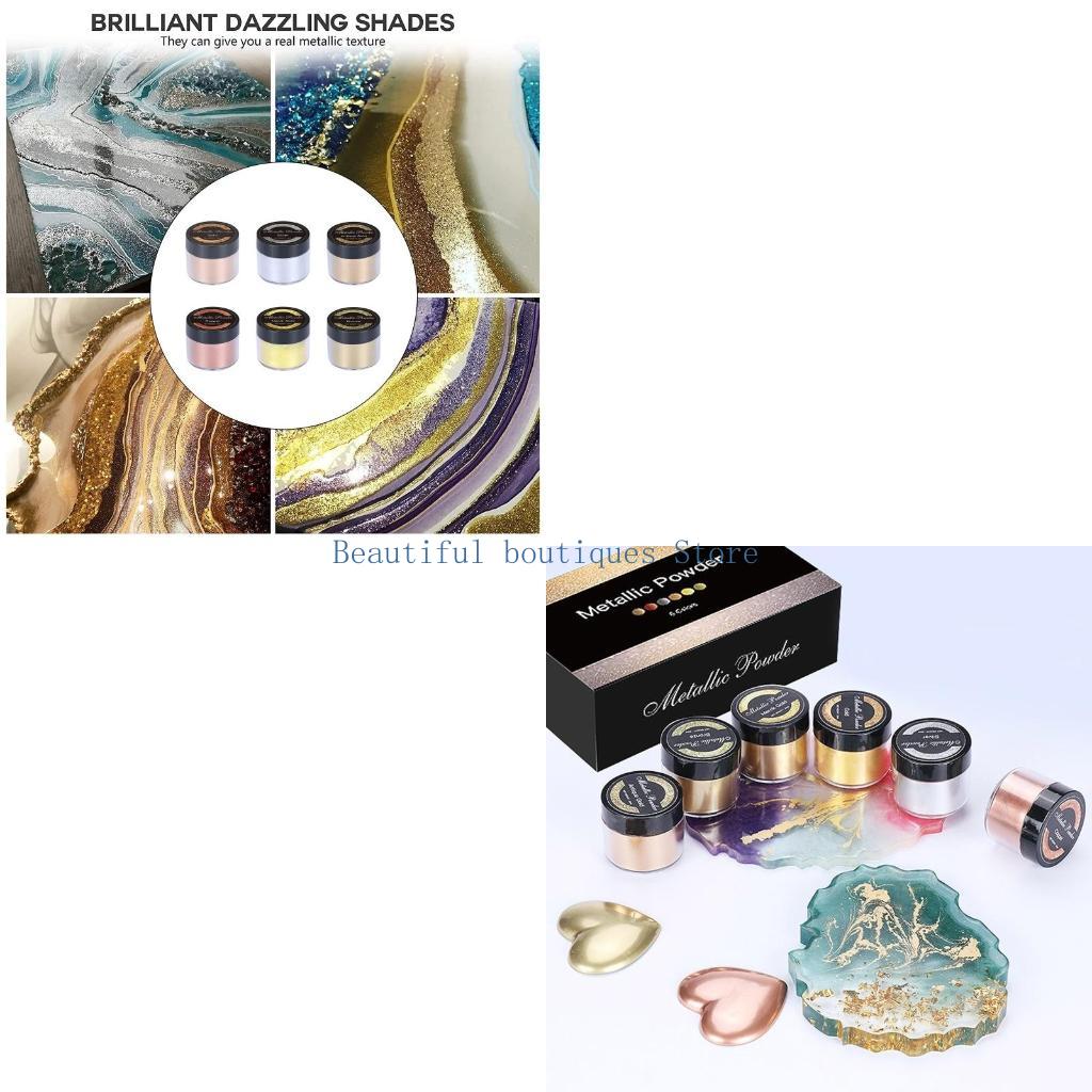 Resin Art Equipment - U4LF Warna-warni Mika Bubuk Metalik Pigmen