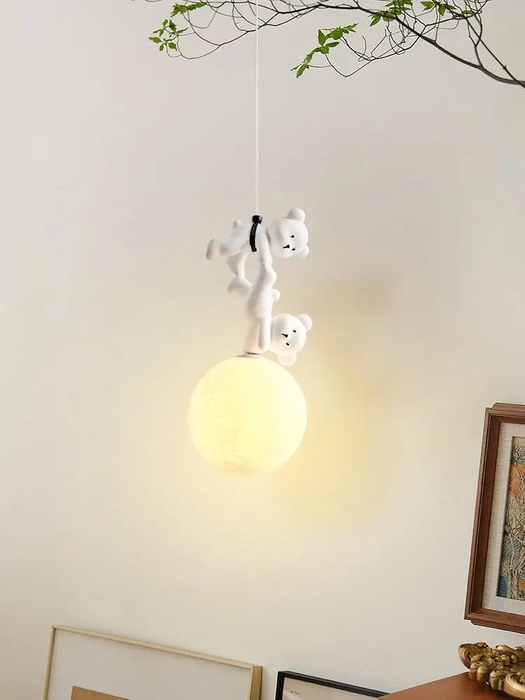 Resin Art Baby - Lampu Beruang Kartun untuk Kamar Bayi,