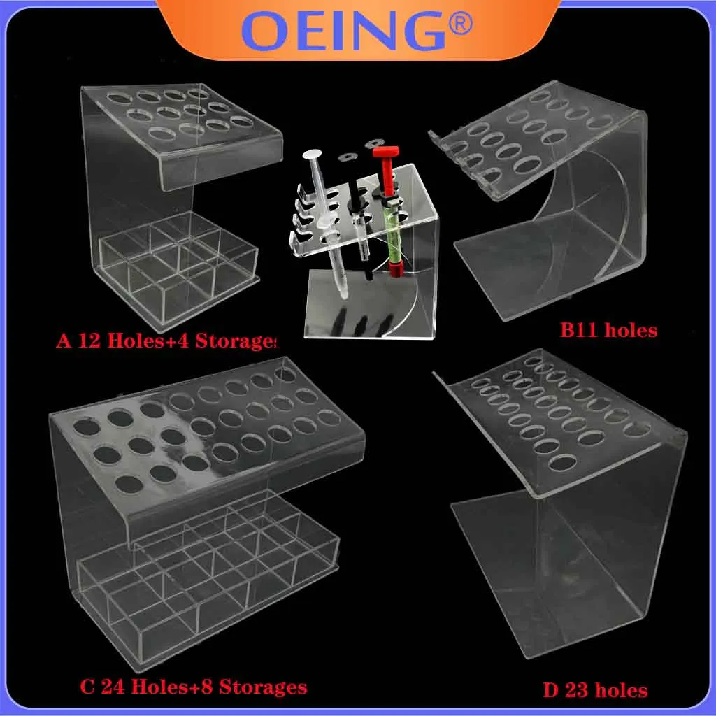 Resin Art Case - Komposit gigi pemegang Resin Syringe akrilik