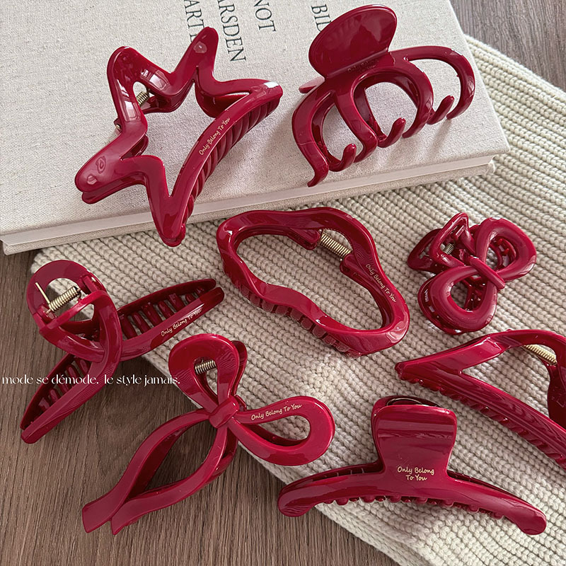 Koleksi merah Tahun Baru klip  - Resin Art Alphabet ulasan dan harga