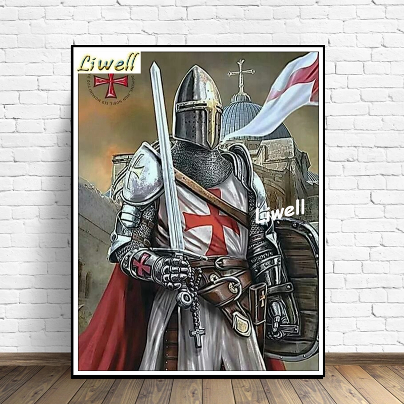 5d Ksatria Templar Prajurit Kr - Resin Art Wallpaper ulasan dan harga