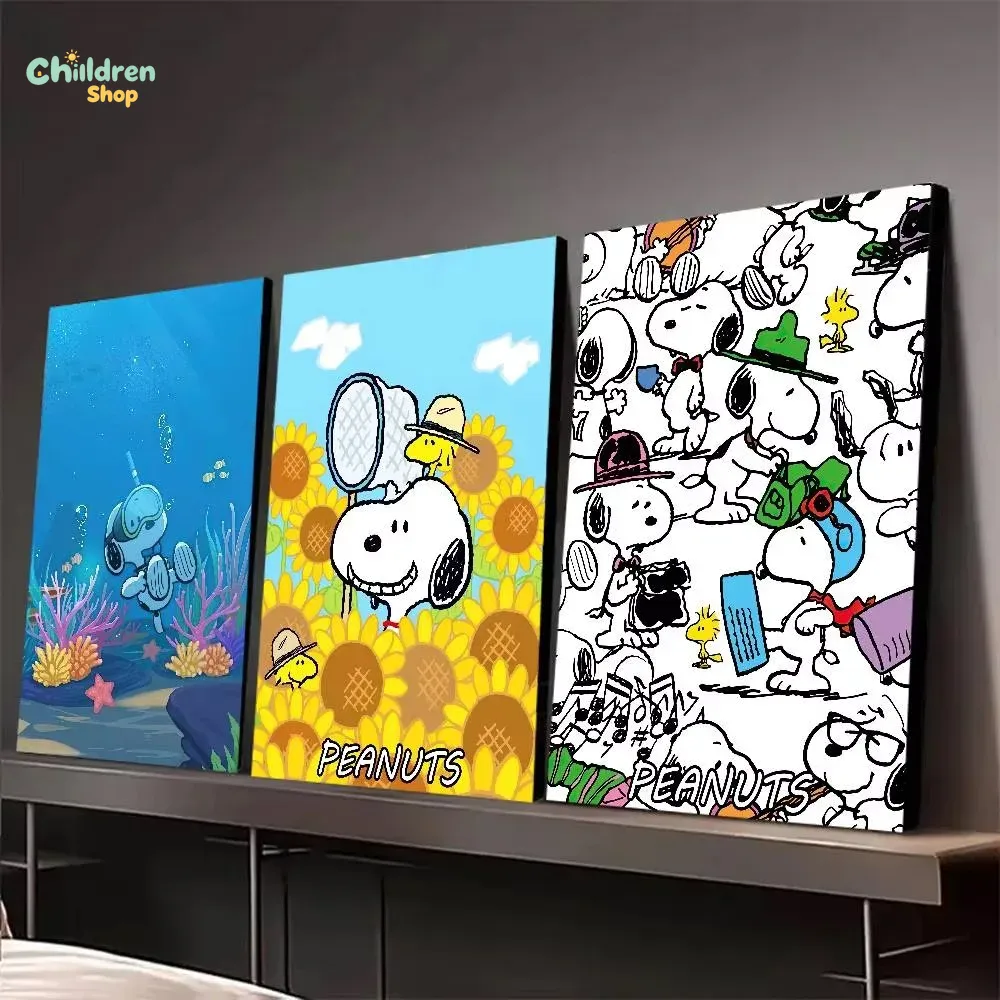 Lukisan Berlian Snoopy Kartun, - Resin Art Work ulasan dan harga