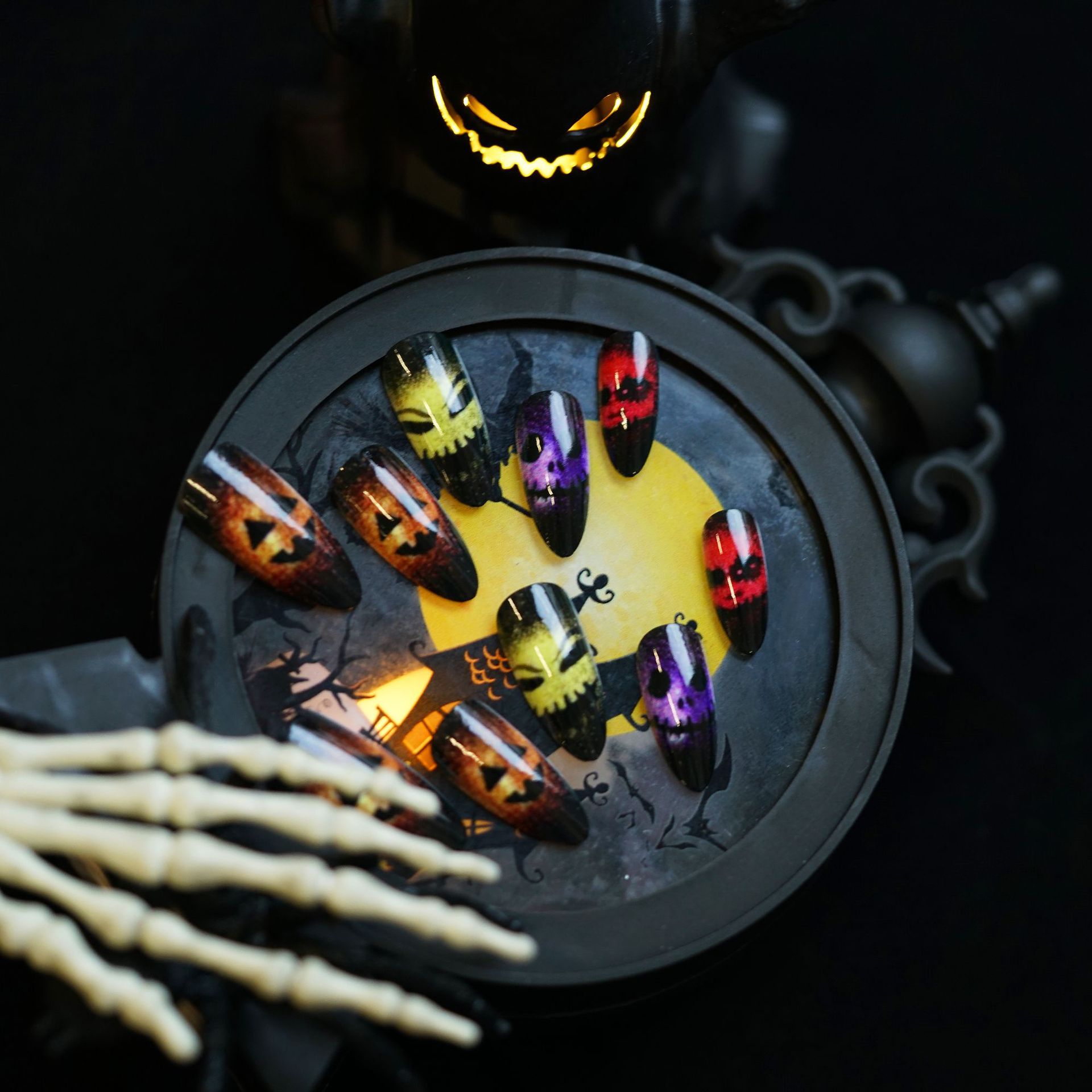 24pcs 2025 Halloween Kuku Pals - Resin Art Case ulasan dan harga