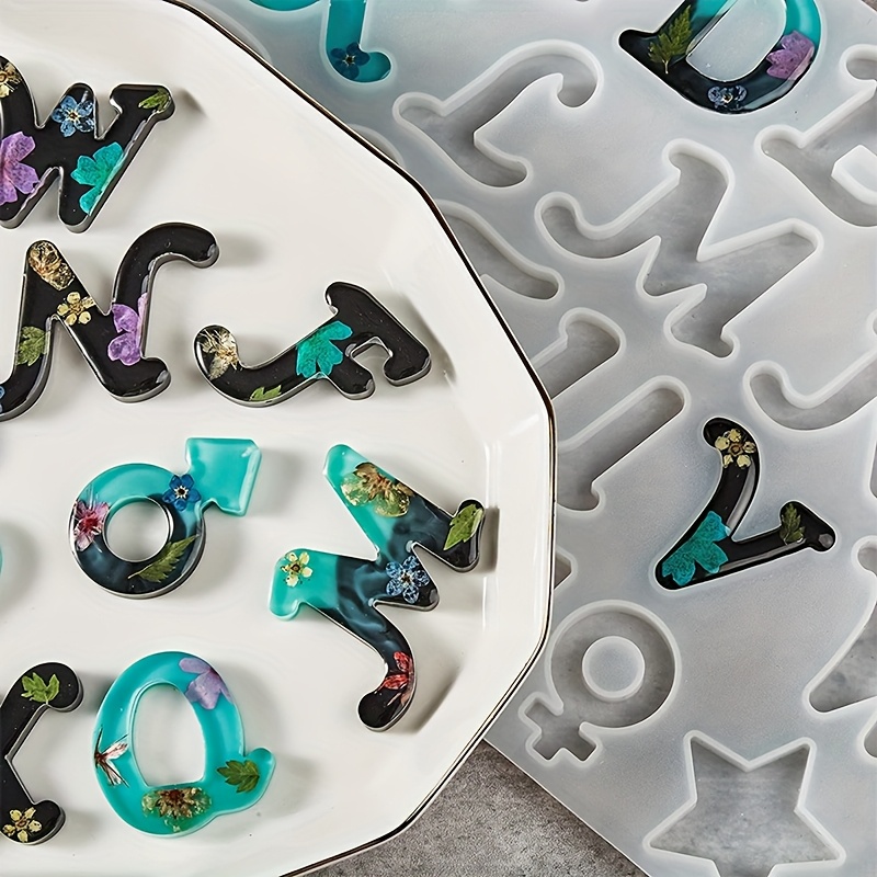 Cetakan resin gaya A cermin 26 - Resin Art Alphabet ulasan dan harga