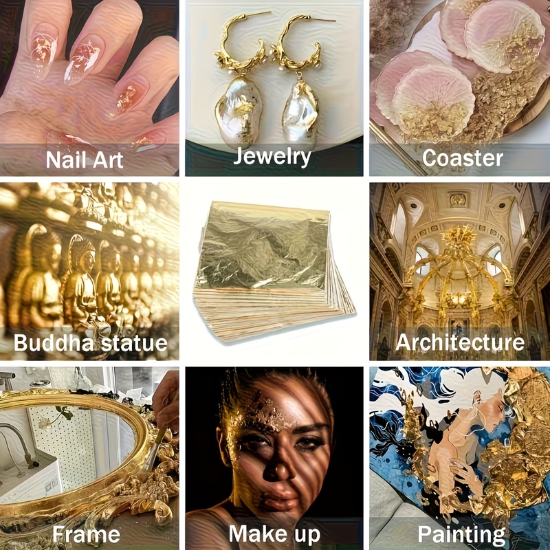 Set 100 Lembar Kertas Foil Ema - Resin Art Wedding Gift ulasan dan harga