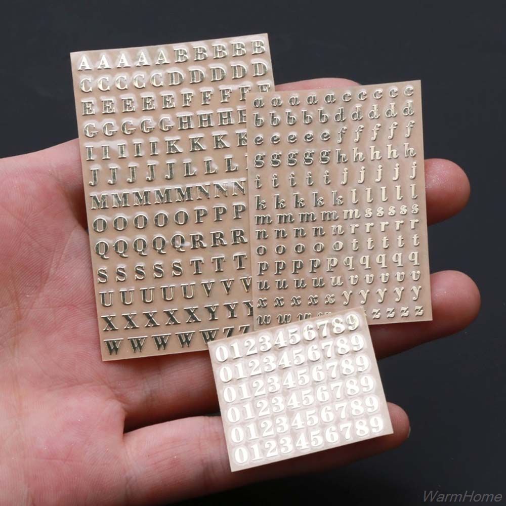 Stiker dekorasi Epoxy Resin pe - Resin Art Alphabet ulasan dan harga