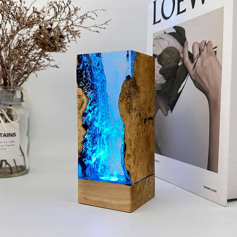 Lampu Meja Resin Tema Organism - Resin Art Baby ulasan dan harga