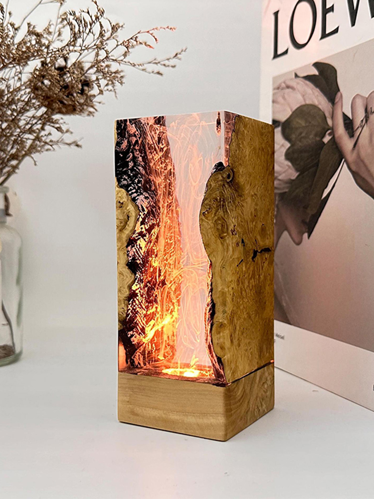 Lampu Meja Resin Tema Organism - Resin Art Baby ulasan dan harga