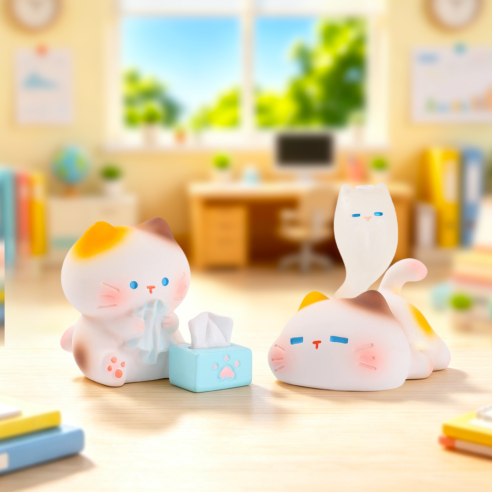 Boneka Resin Kucing yang Sedan - Resin Art Case ulasan dan harga