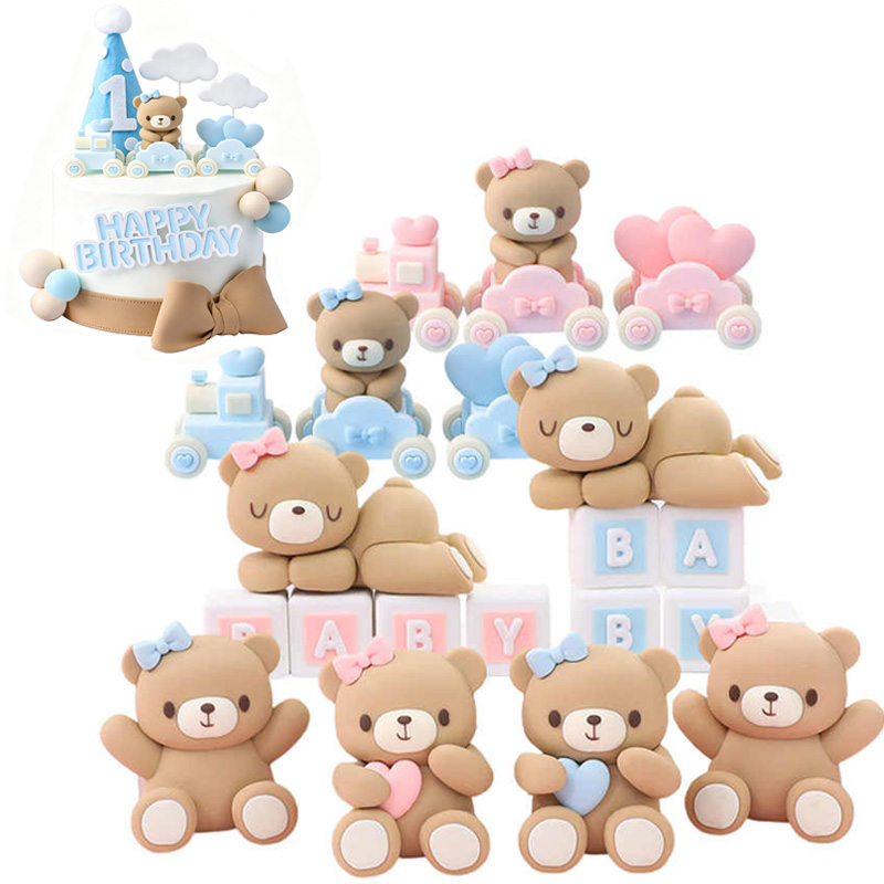 Hiasan Kue Ulang Tahun Beruang - Resin Art Baby ulasan dan harga