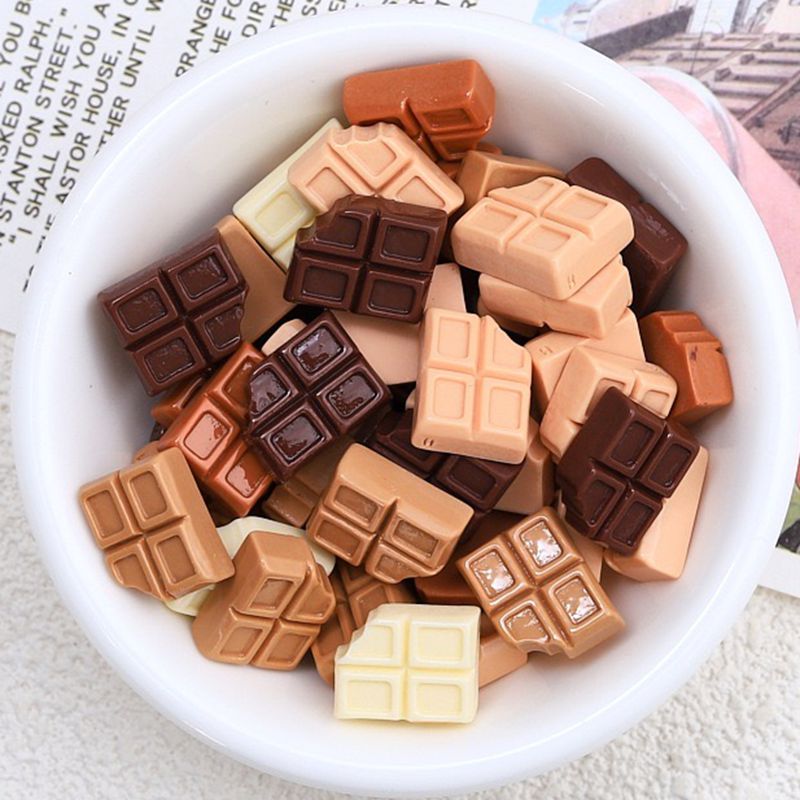 30 buah coklat simulasi kartun - Resin Art Alphabet ulasan dan harga