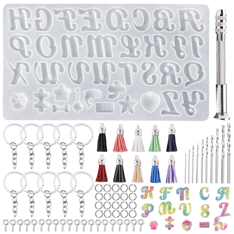 Cetakan gantungan kunci alfabe - Resin Art Alphabet ulasan dan harga