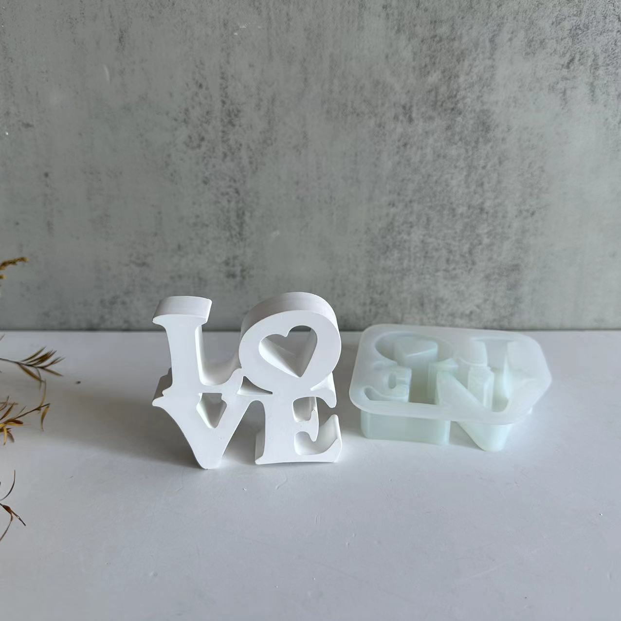 Cetakan Silikon Huruf LOVE unt - Resin Art Alphabet ulasan dan harga