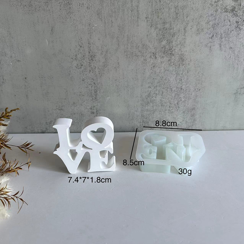 Cetakan Silikon Huruf LOVE unt - Resin Art Alphabet ulasan dan harga