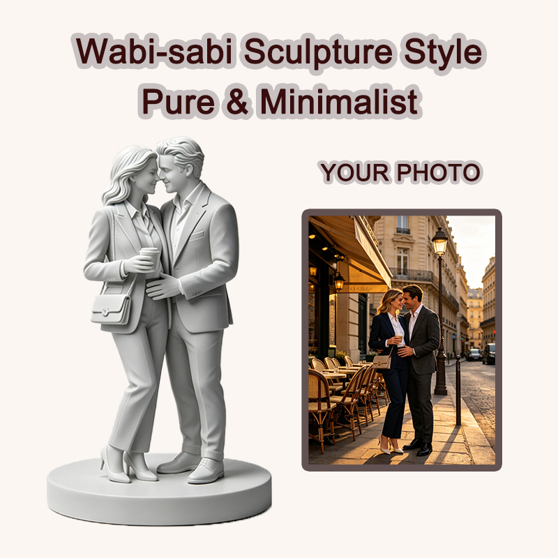 Patung Pasangan yang Dicetak 3 - Resin Art Wedding Gift ulasan dan harga