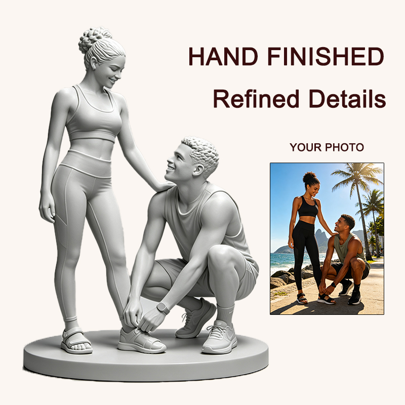 Patung Pasangan yang Dicetak 3 - Resin Art Wedding Gift ulasan dan harga
