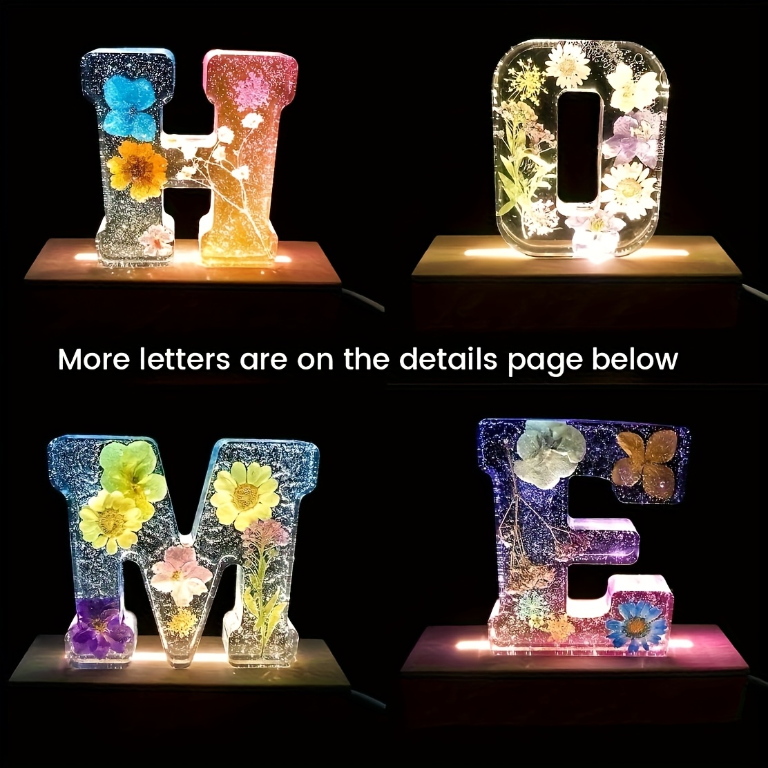 Cetakan Resin Huruf Besar 7-In - Resin Art Alphabet ulasan dan harga
