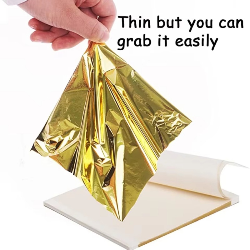 100pcs Kertas Foil Imitasi Ema - Resin Art Wedding Gift ulasan dan harga