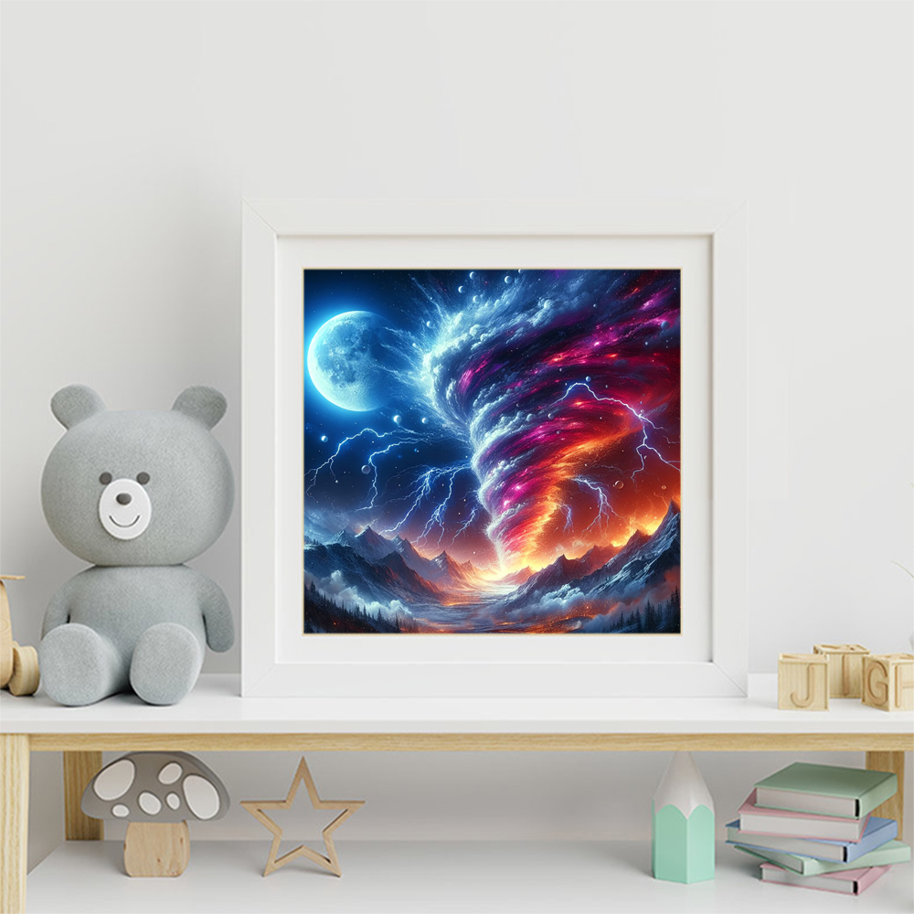 Lukisan Berlian Persegi Penuh  - Resin Art Wallpaper ulasan dan harga