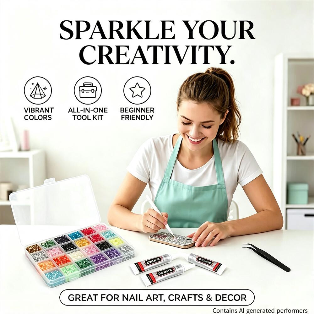 Kit Berlian Imitasi Resin Flat - Resin Art Case ulasan dan harga