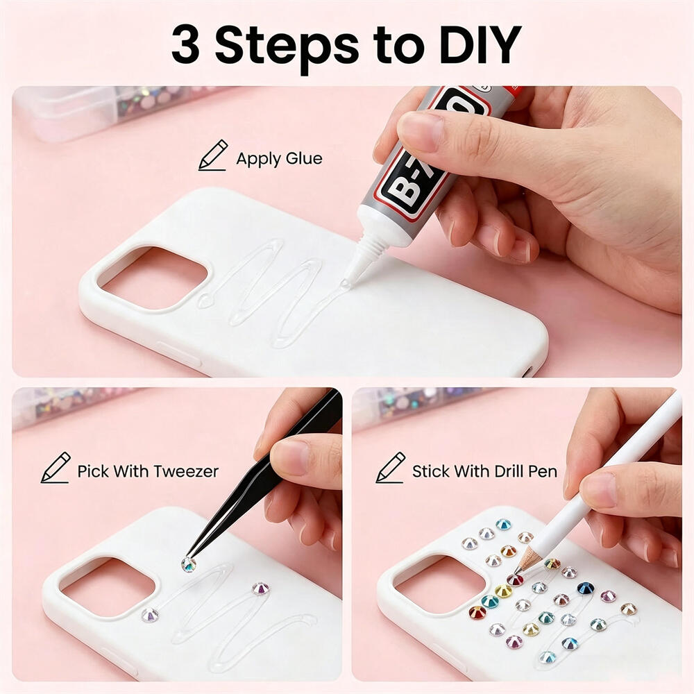 Kit Berlian Imitasi Resin Flat - Resin Art Case ulasan dan harga
